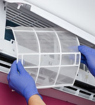 Replacing AC filter for HVAC installations in Port Elgin